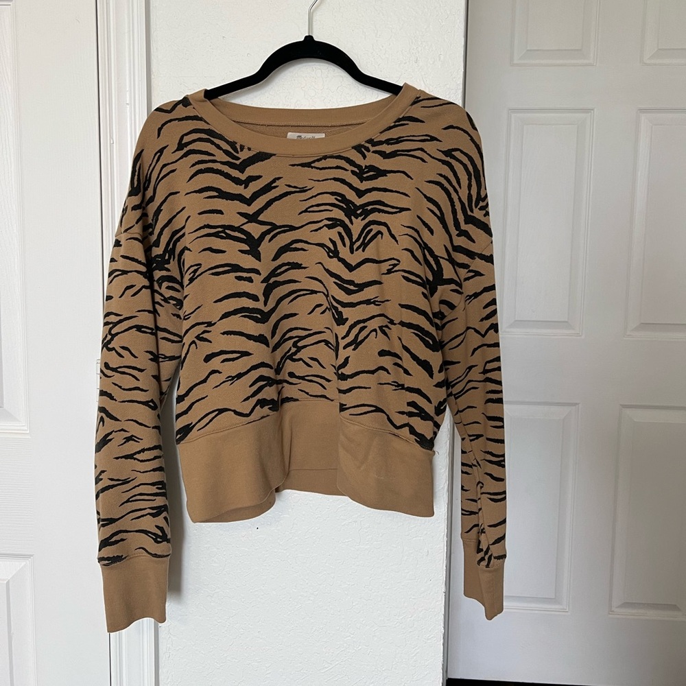 Madewell Tiger Print Sweatshirt
